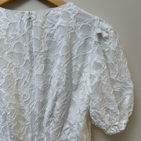 Club Monaco Textured Puff Sleeve Dress - Picture 10 of 12